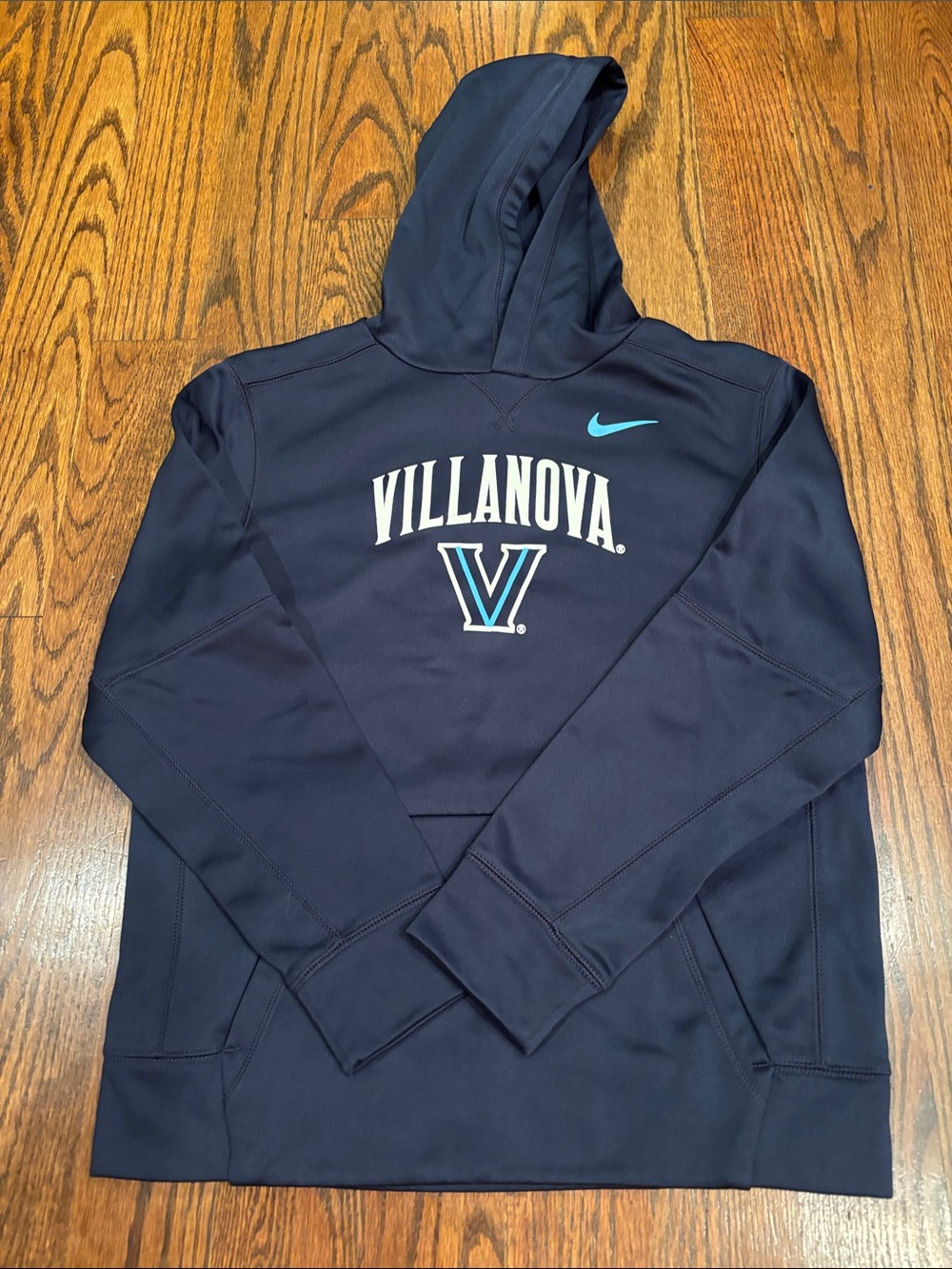 Nike Villanova Navy Hoodie with Light Blue Accents